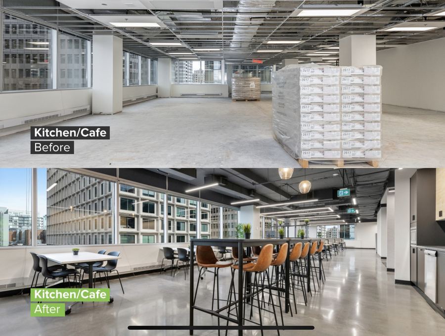 Café Bar: Before & After by Kastone Construction, Ottawa