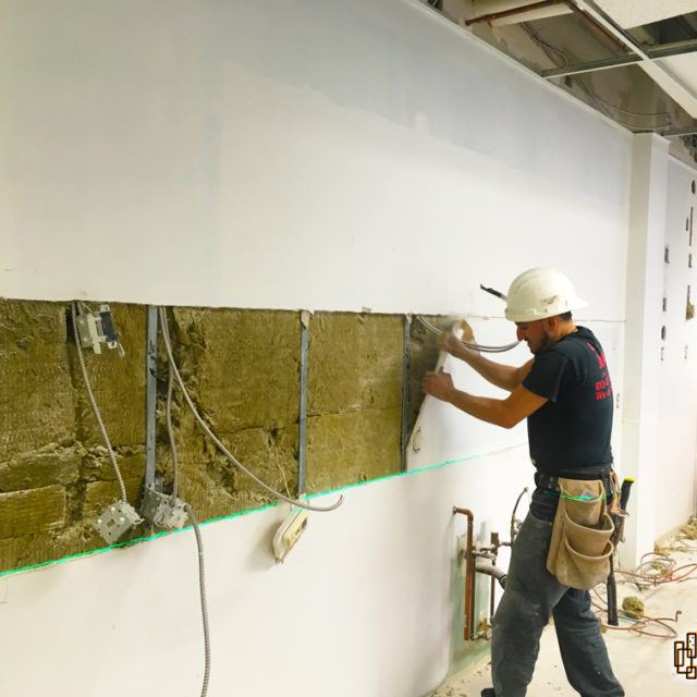 Insulation and electrical rough-in