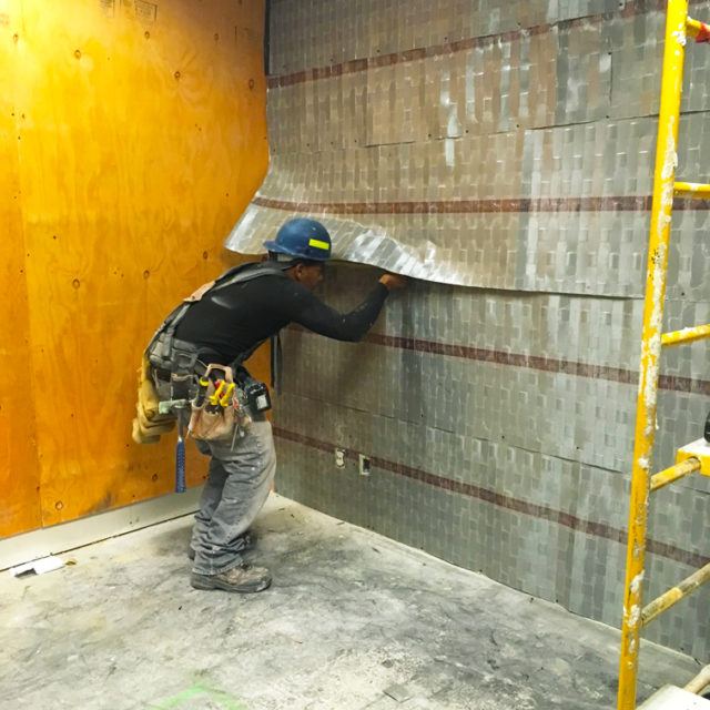 Wall prep before tile