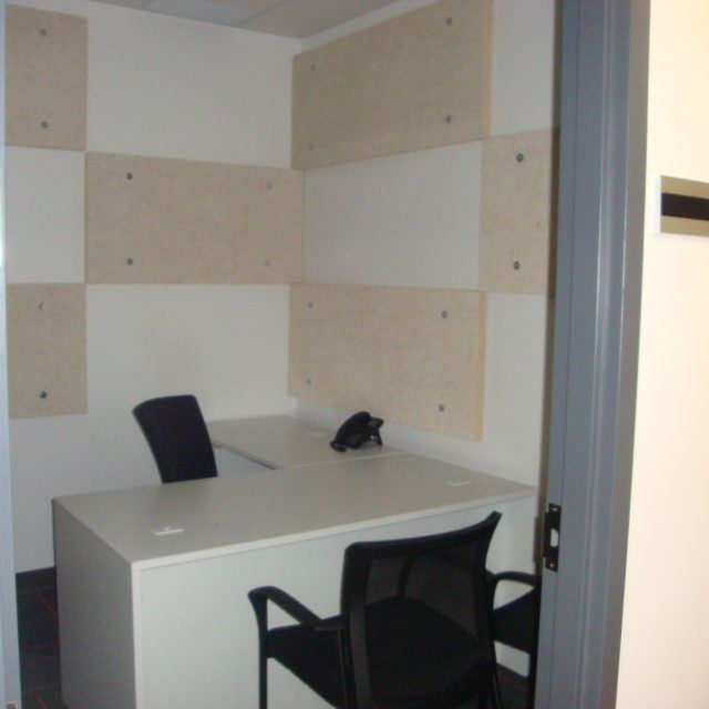 Private Office with Acoustic Panels by Kastone Construction, Ottawa