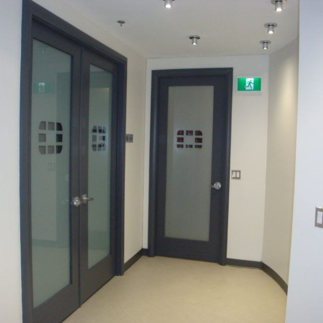 Frosted Glass Doors by Kastone Construction, Ottawa