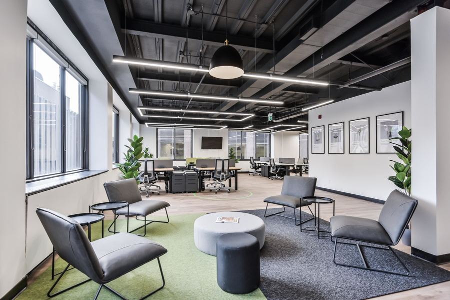 Lounge & Open Office by Kastone Construction, Ottawa