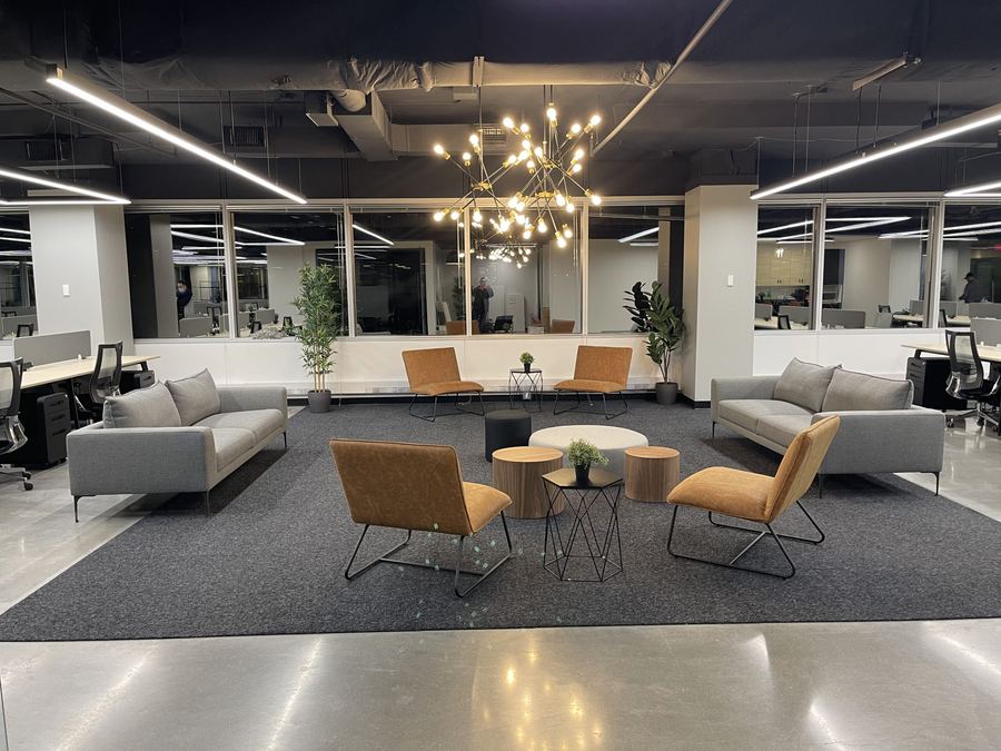 Open-Concept Office Lounge by Kastone Construction, Ottawa