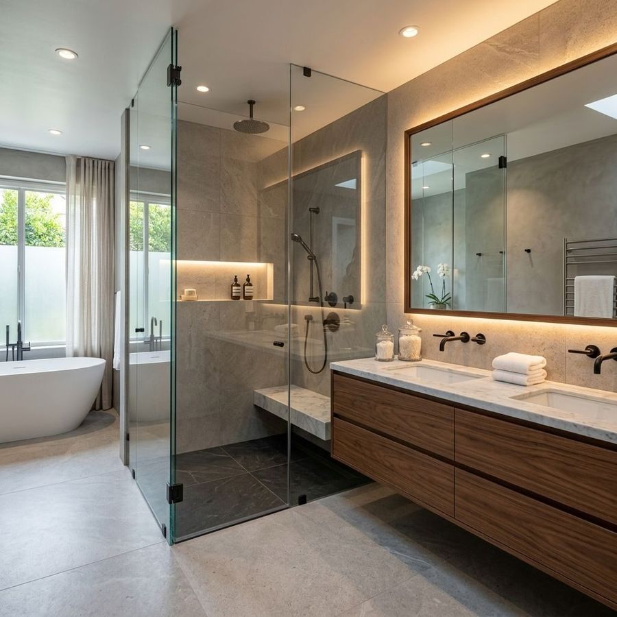 Spa-Style Ensuite by Kastone Construction, Ottawa