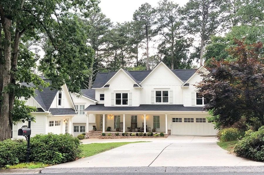 Renovated home exterior